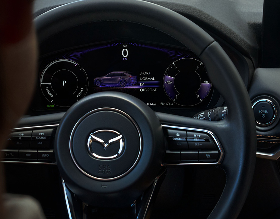 Mazda cx90 phev interior modo electrica hibrida v3