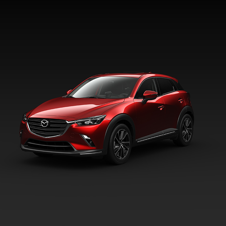rojo brillante camioneta Mazda CX-3 2024
