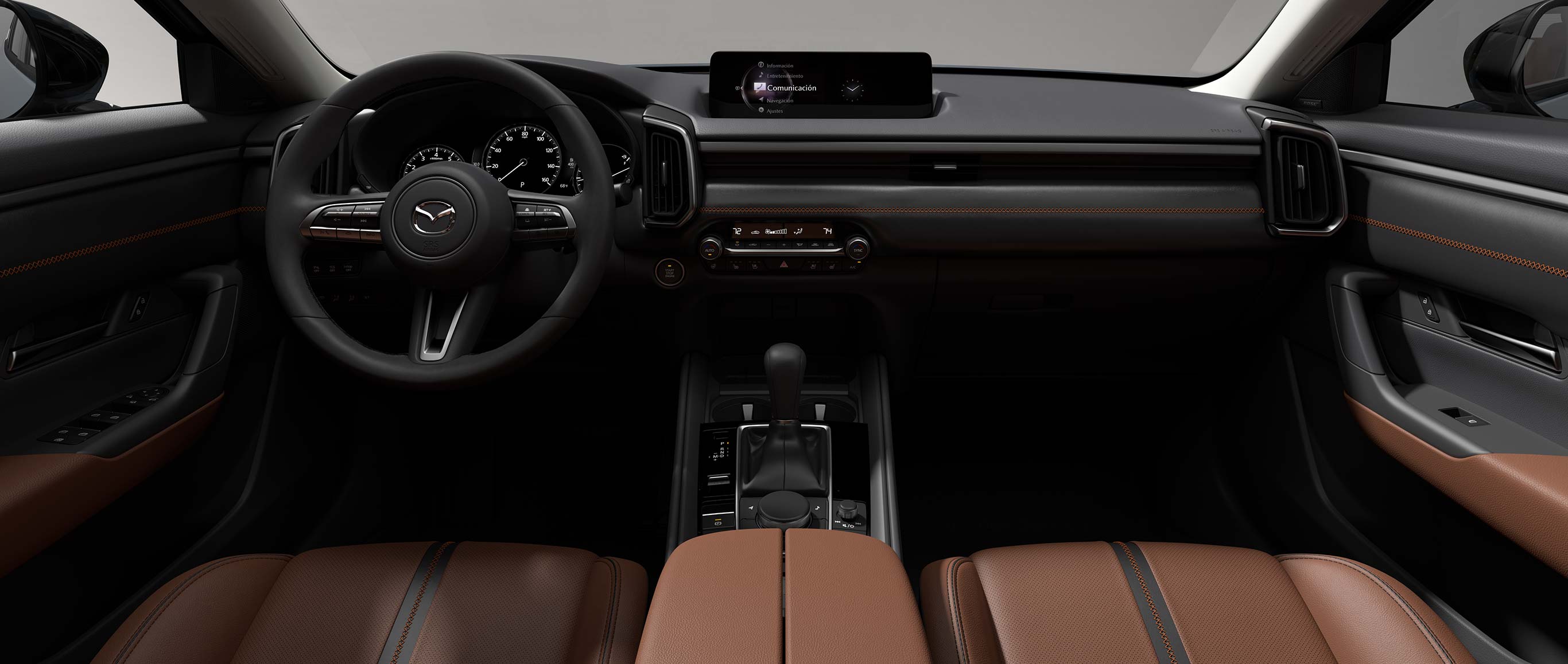interior camioneta controles