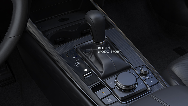 Mazda cx30 interior velocidades modo sport v1