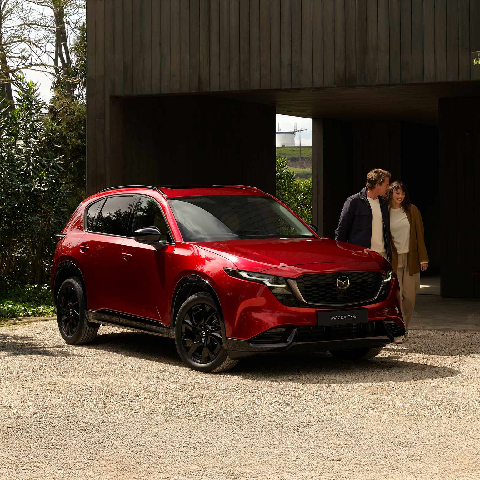 Mazda cx5 camioneta roja pareja v2