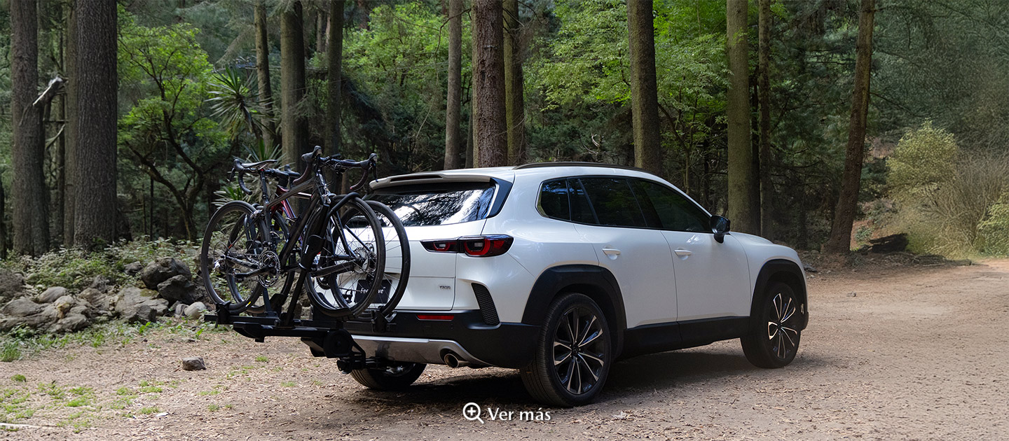 Mazda cx50 blanco metalico thule portabicicletas v1