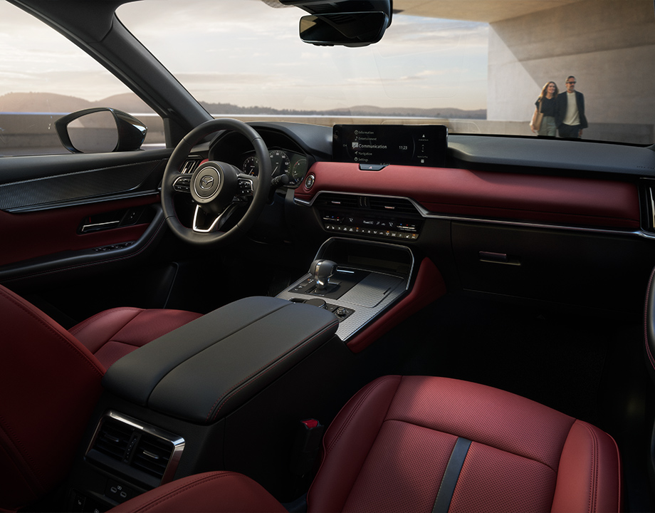 Mazda cx70 manuales interior piel roja v1