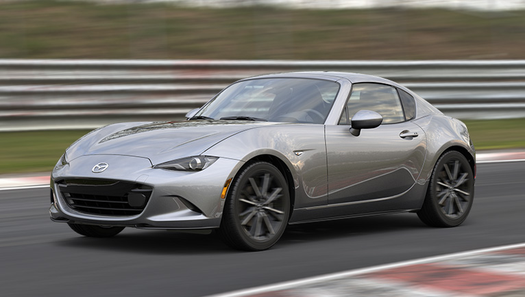 Carro deportivo rojo mx 5 rf traccion trasera v1