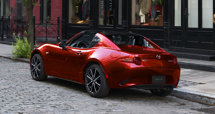 Mazda mx5 rojo auto deportivo v1