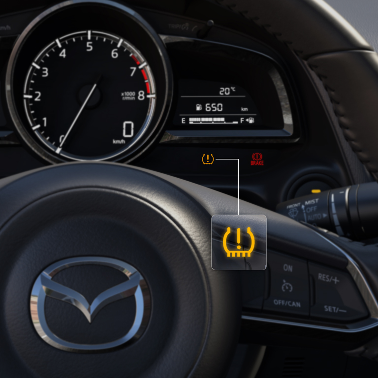 Mazda2 interior tpms presion llantas v1