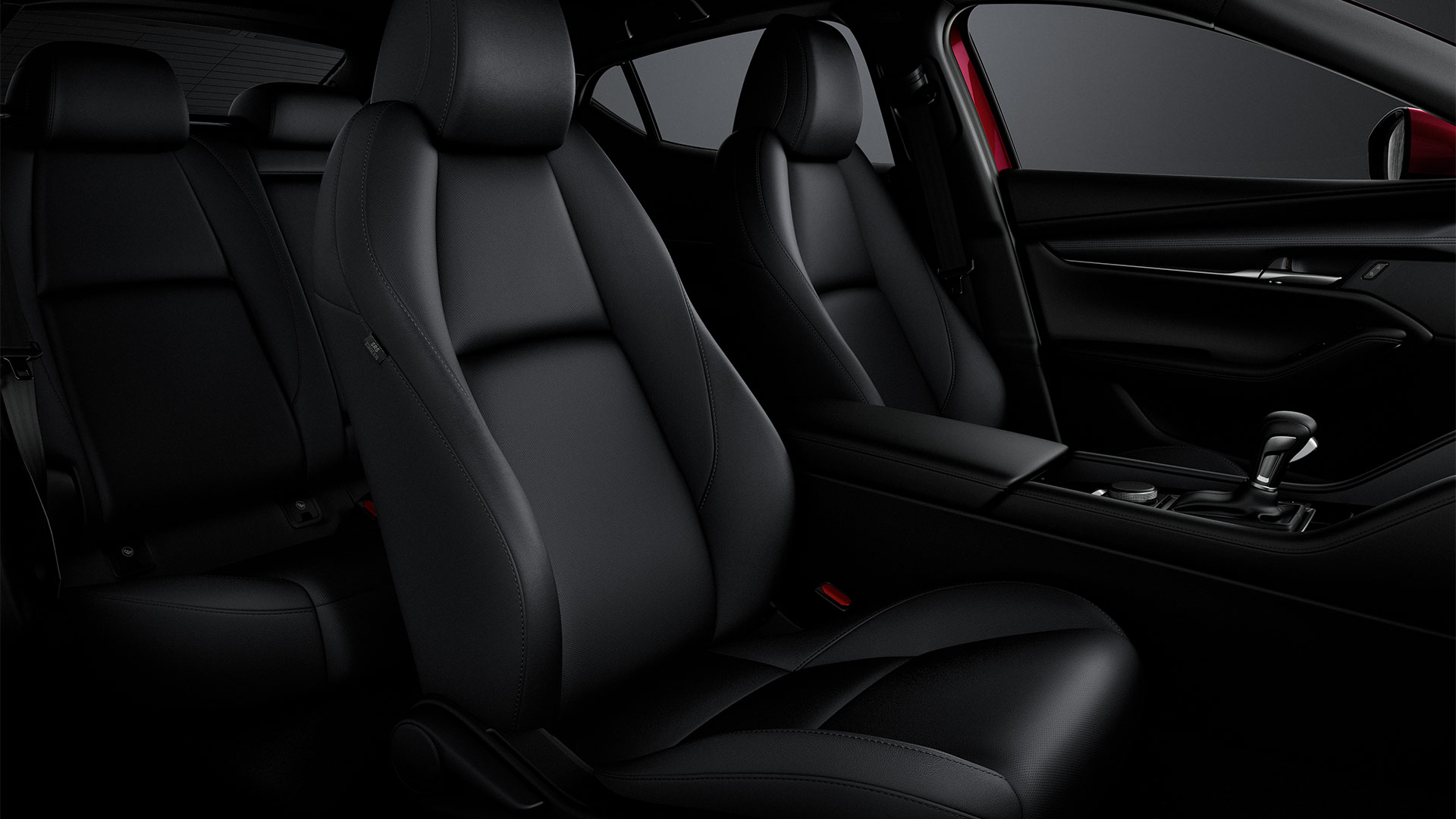Mazda3 hatchback interiors piel negra v1 Mazda3 hatchback interiors piel negra v1