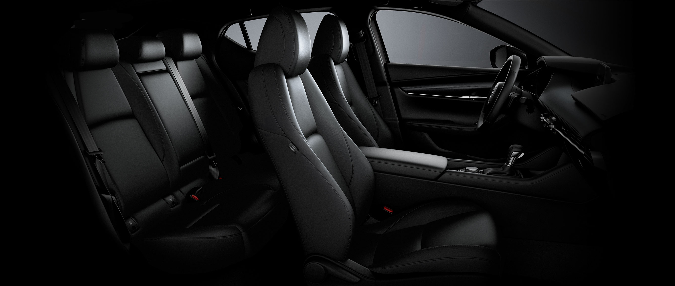 Mazda3 sedan interior piel negra v1 05
