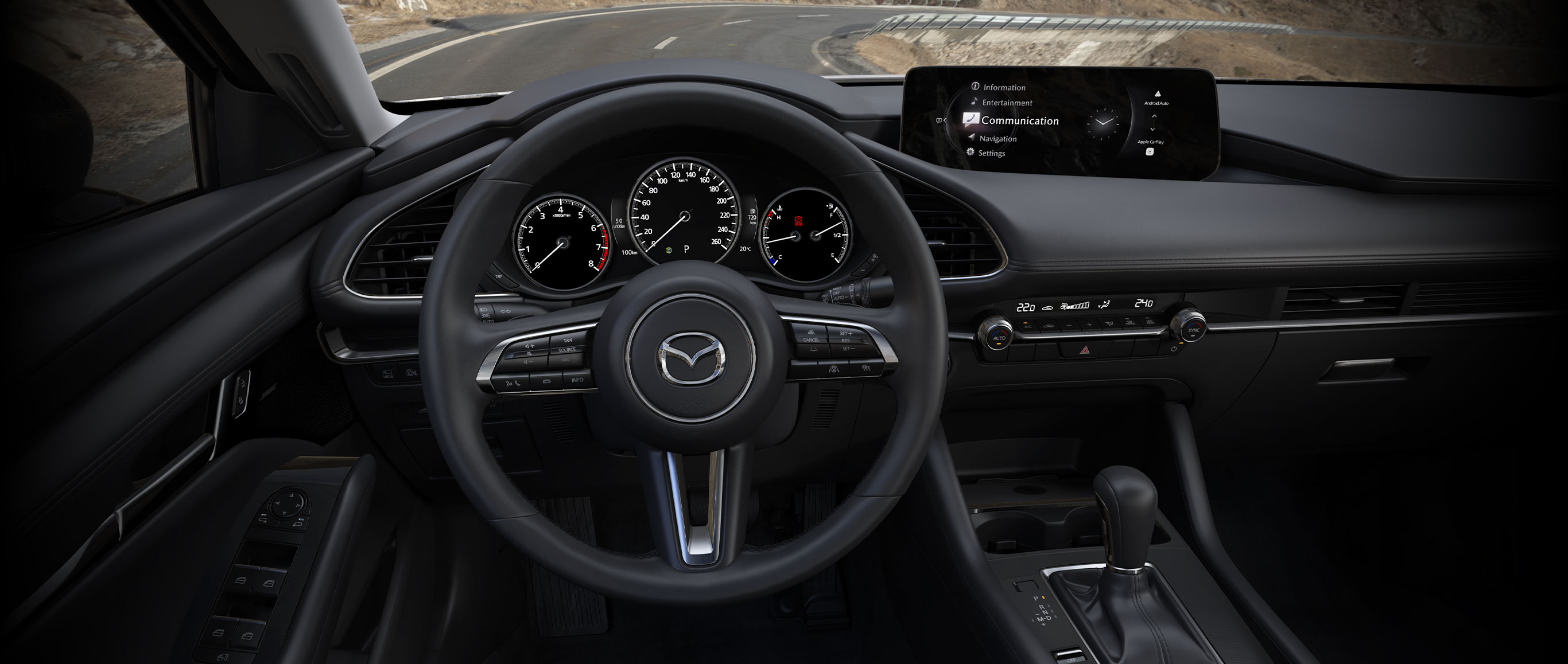 Mazda3 sedan interior volante v1 09