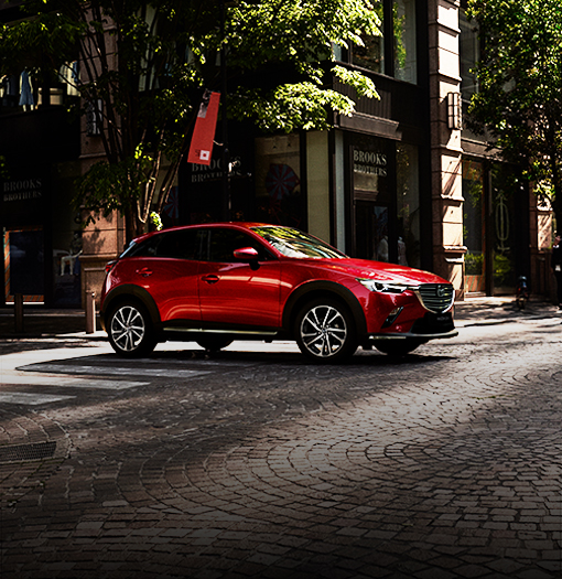 Mazda cx3 rojo brillante ciudad v3