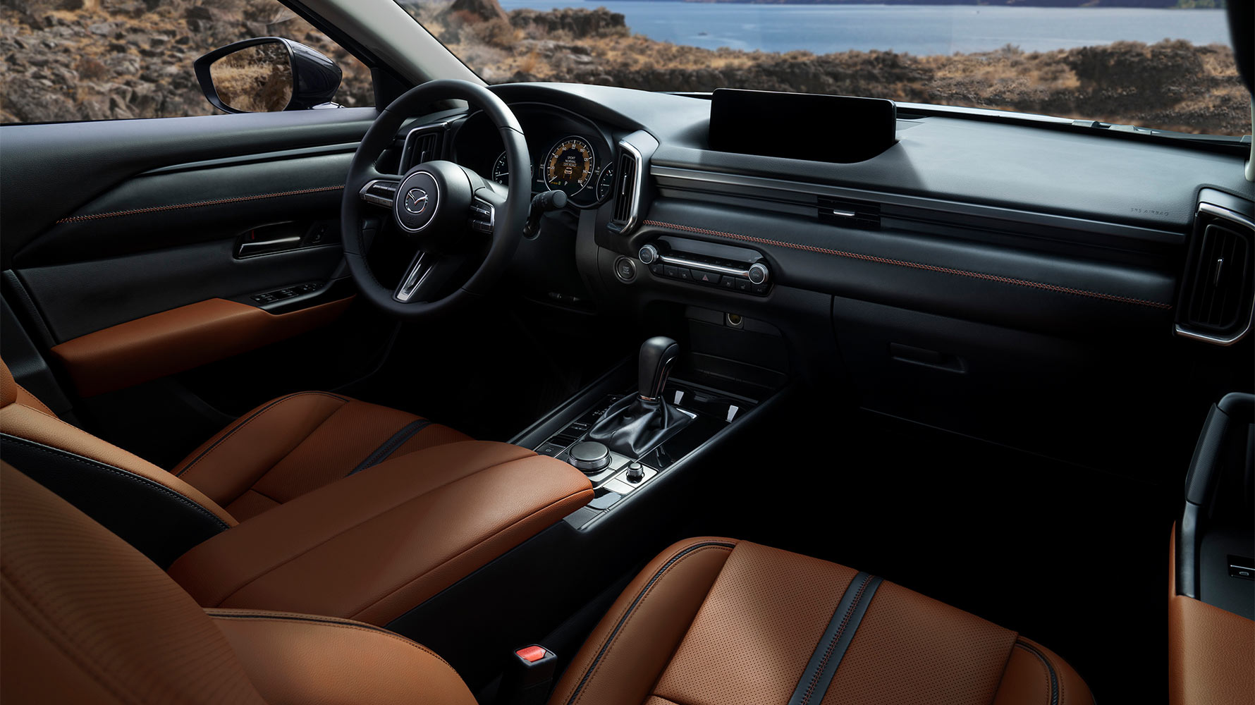 Mazda cx50 interior asientos condcutor terracota v1