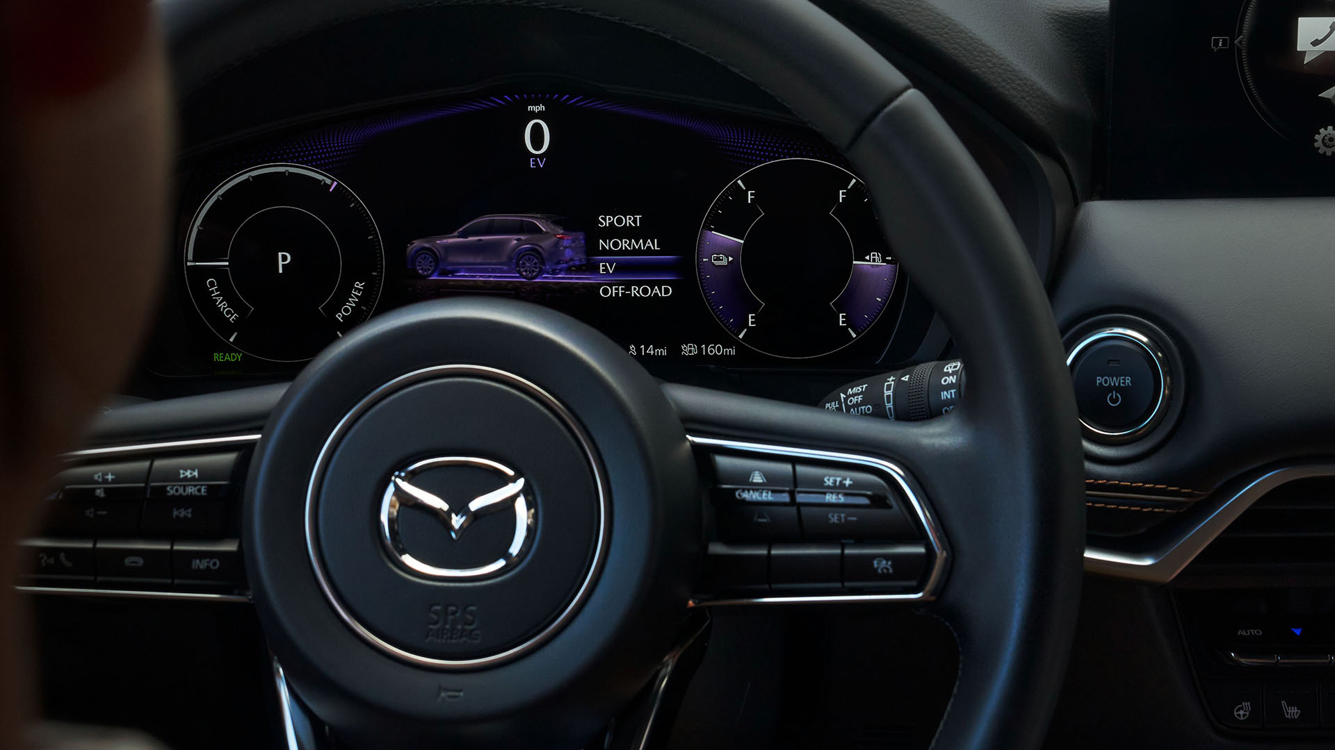 Mazda cx90 camioneta phev interior modo manejo v2 05
