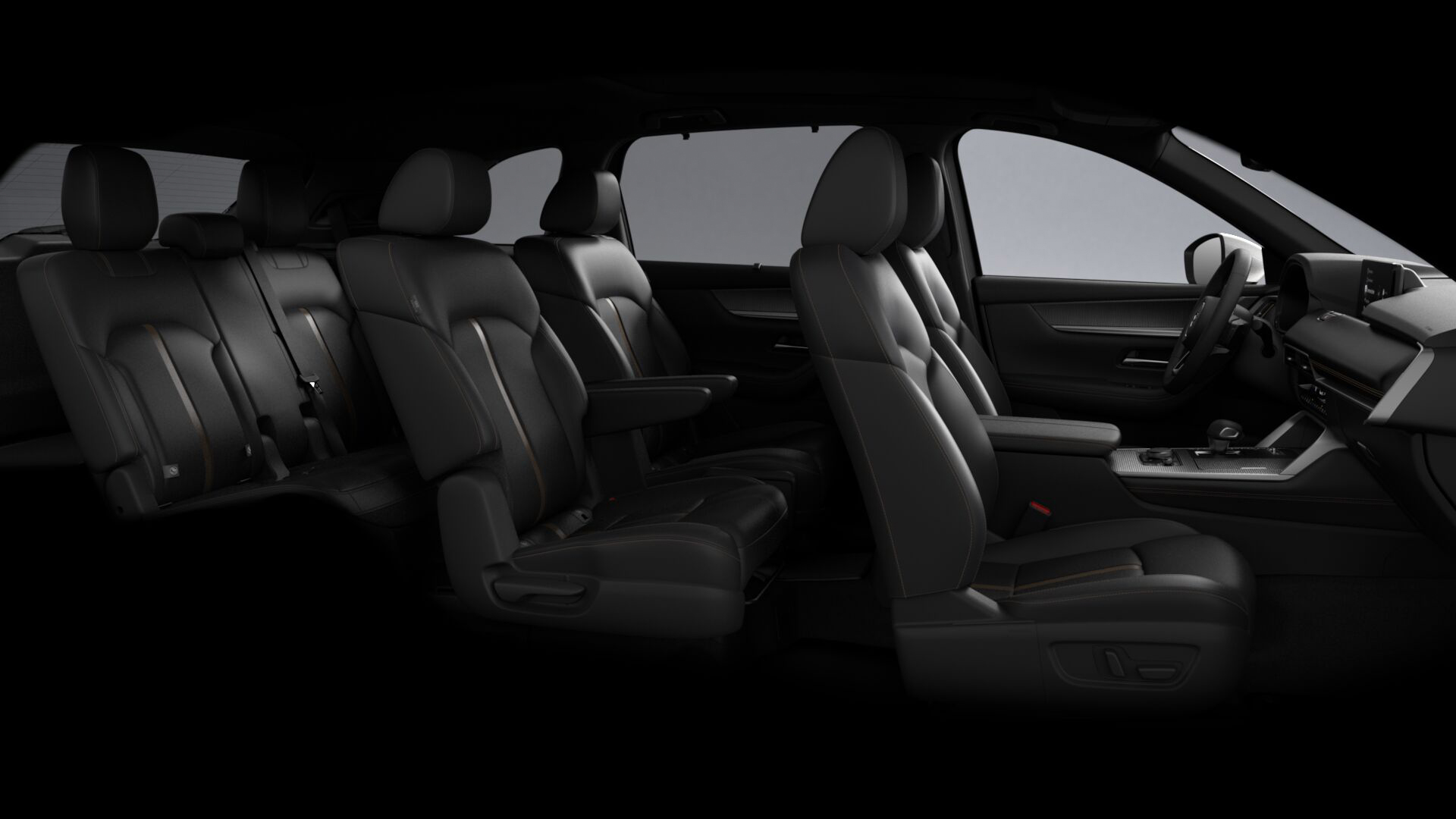 Mazda cx90 camioneta phev interiores piel negra v1 06