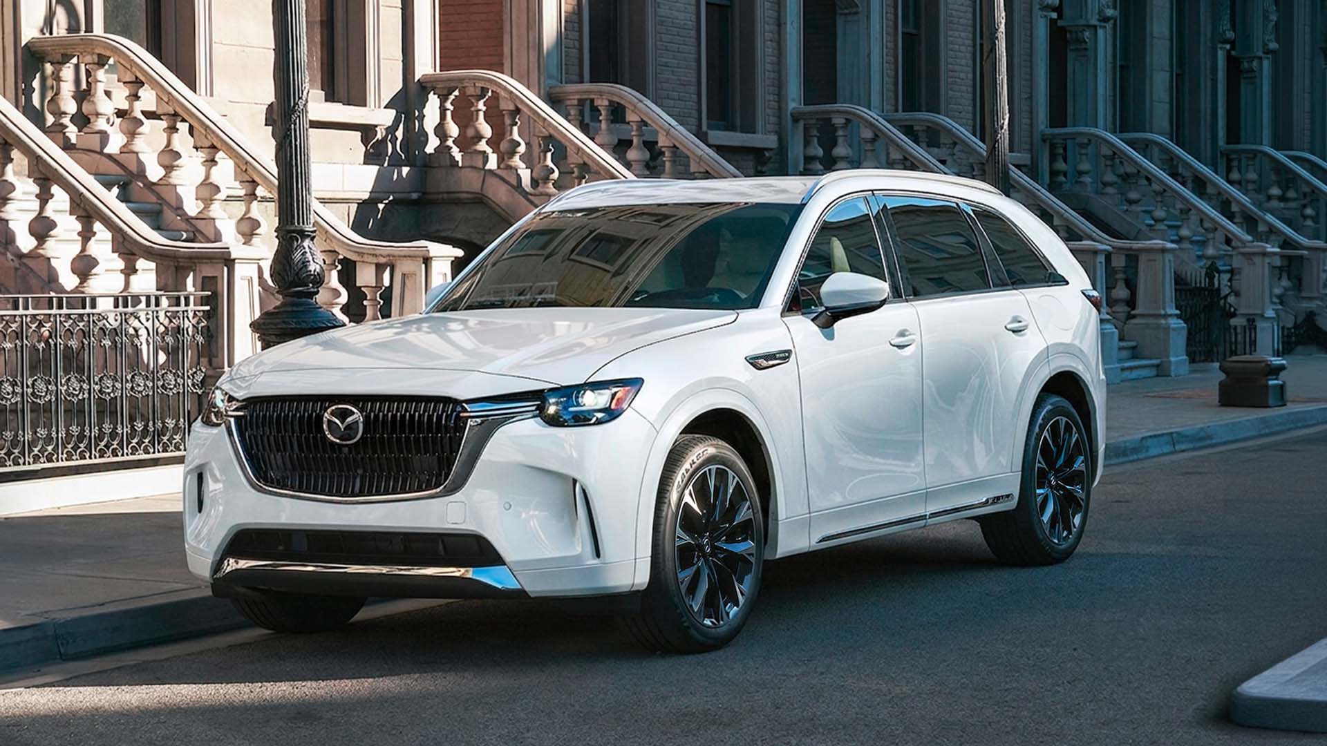 Mazda cx90 phev camioneta blanca v6 01