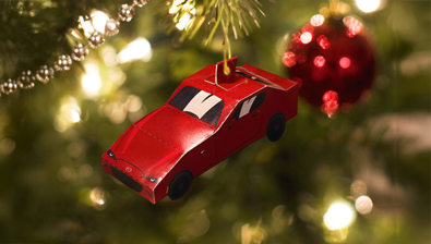Mazda mx5 rojo navidad esferas v3